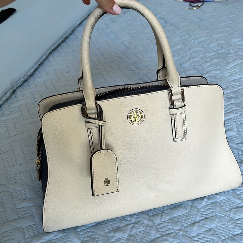 Tory Burch handbag - pre owned - off white